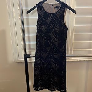 Women’s Lace Black and Pink Dress Sharagano SZ 4